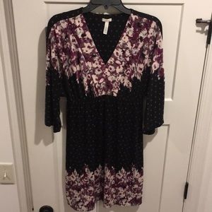 Soma 3/4 Sleeve V-Neck Dress